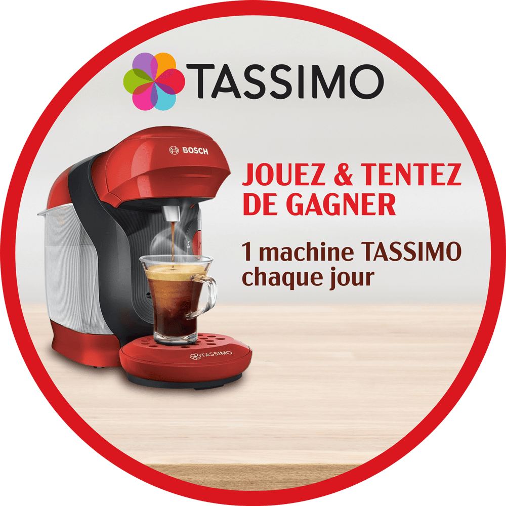 Jouez et tentez de gagner une machine Tassimo chaque jour.